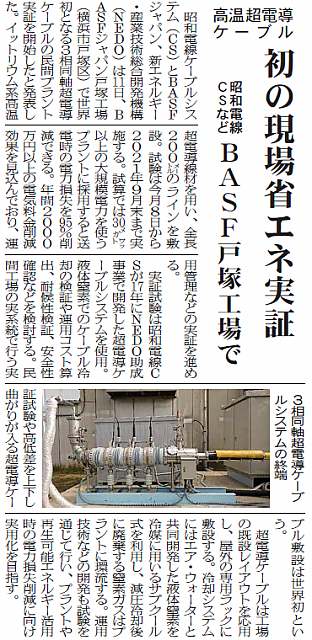 昭和電線ＣＳなど、初の現