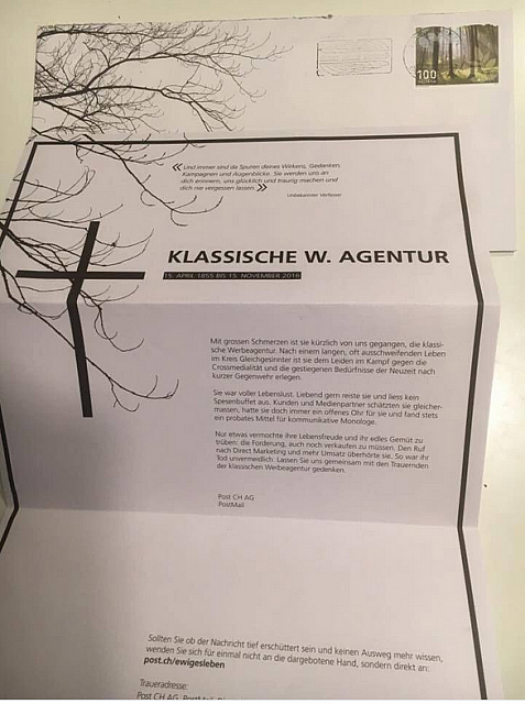 2016-11-24 15 33 49-«Jenseits!» Post schockt Werber mit Todesanzeige - Blick