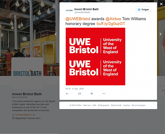 2016-12-09 11 19 52-Invest Bristol Bath auf Twitter @UWEBristol awards @Airbus Tom Williams honora