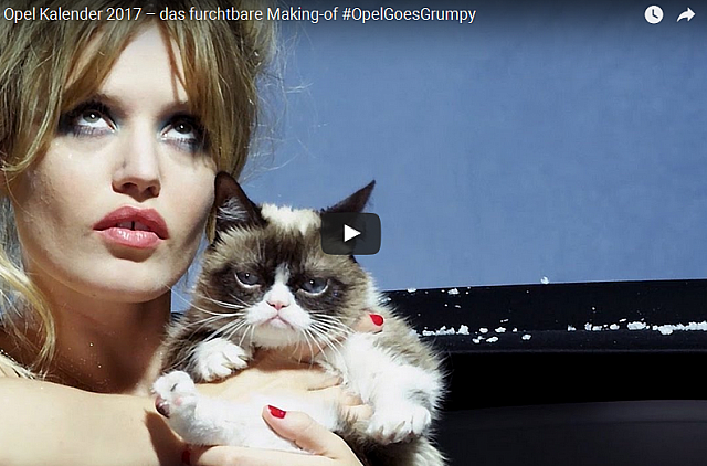 2017-02-06 07 17 19-OPEL DEVOILE LE MAKING OF DE SON CALENDRIER AVEC LE GRUMPY CAT [VIDEO]