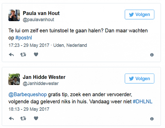 2017-05-30 13 35 11-Late pakketbezorging door de hitte - Logistiek