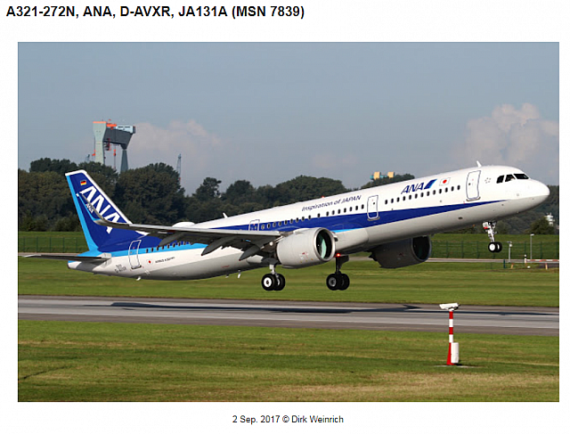 2017-09-04 06 30 42-Hamburg Finkenwerder News A321-272N, ANA, D-AVXR, JA131A (MSN 7839)