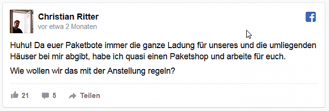2017-09-05 05 38 08-Berliner nimmt ständig Pakete der Nachbarn an - nun will er DHL-Shop eröffnen - 