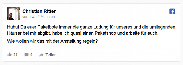 2017-09-05 05 39 30-Berliner nimmt ständig Pakete der Nachbarn an - nun will er DHL-Shop eröffnen - 