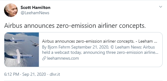 2020-09-27 14 12 51-(11) Scott Hamilton on Twitter Airbus announces zero-emission airliner concept