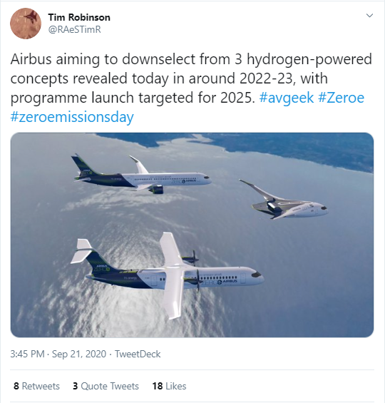 2020-09-27 14 14 04-(11) Tim Robinson on Twitter Airbus aiming to downselect from 3 hydrogen-power