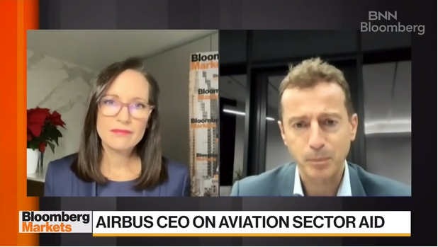 2020-12-15 11 16 15-Lack of Canadian airline support 'an area of disappointment' Airbus CEO - BNN B