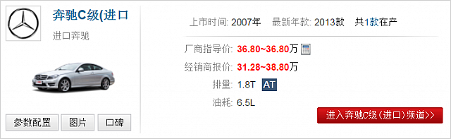 23092014 auto.163.com C-Class Table 1