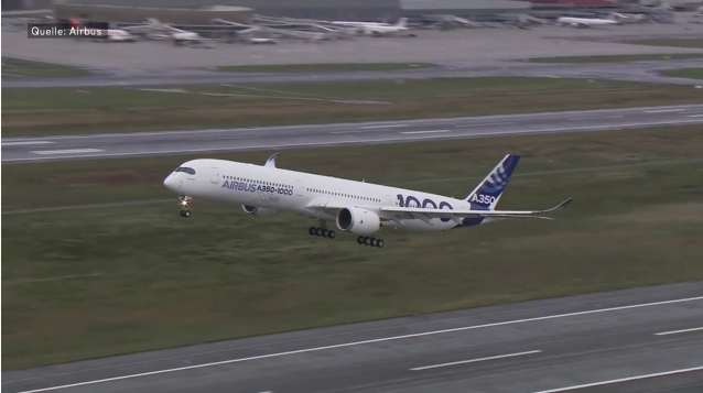 A350-1000 maiden flight