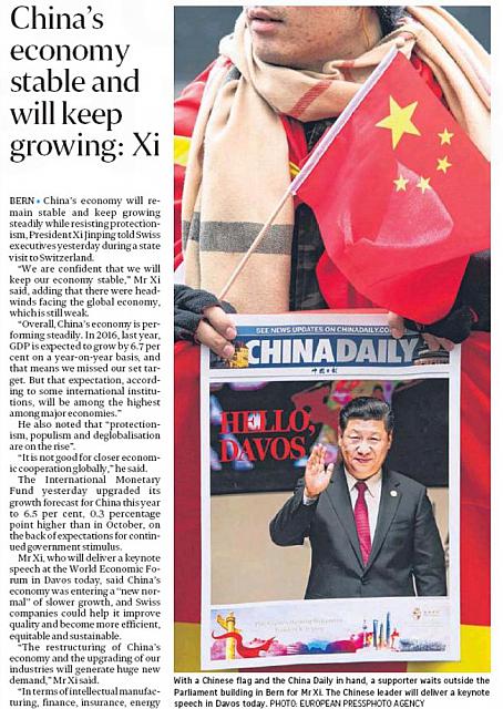 China’s economy stable and will keep growing