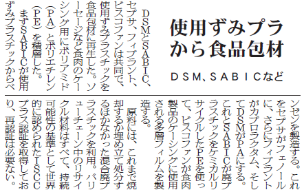 DSM、SABICなど