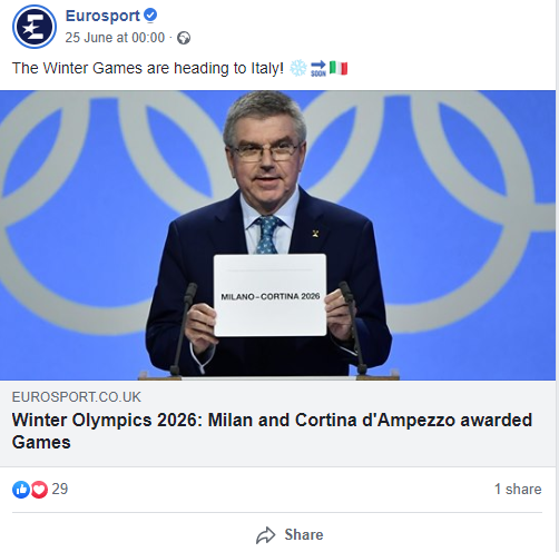 Facebook - Eurosport UK - The Winter games are