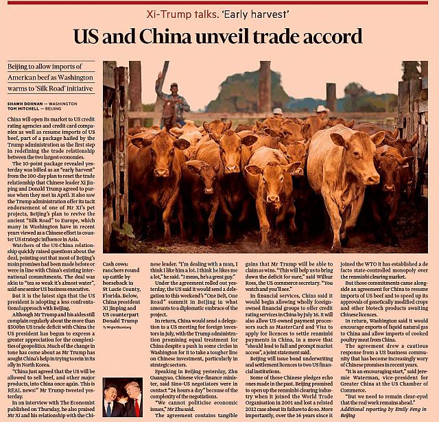 Financial Times (US), Saturday, May 13, 2017, pages from 2 to 2