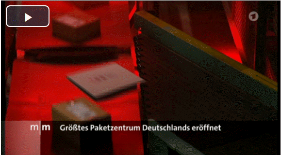 Größtes Paketzentrum Deutschlands eröffnet ARD Mittagsmagazin