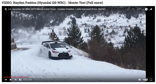 Hyundai WRC Hayden Paddon Video