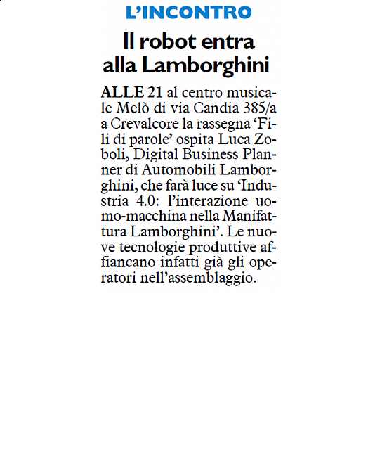 Il robot entra