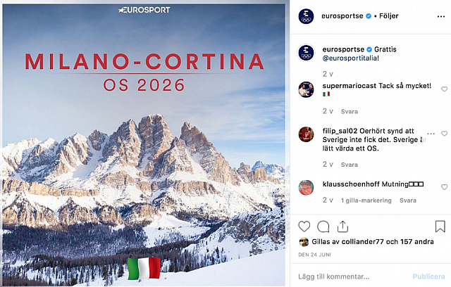Instagram - Eurosport Sweden - Gratis