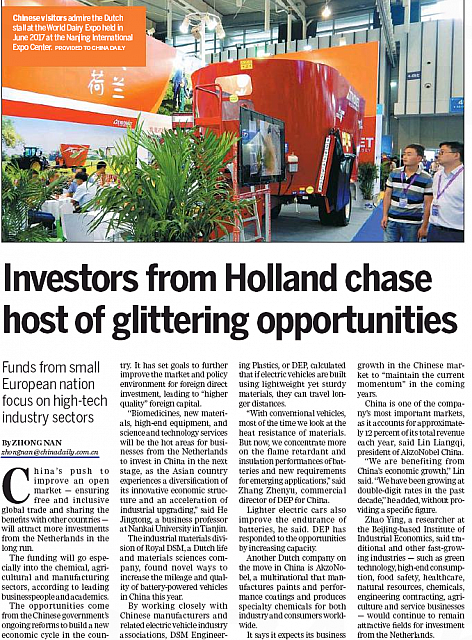 Investors from Holland chase host of glittering opportunities