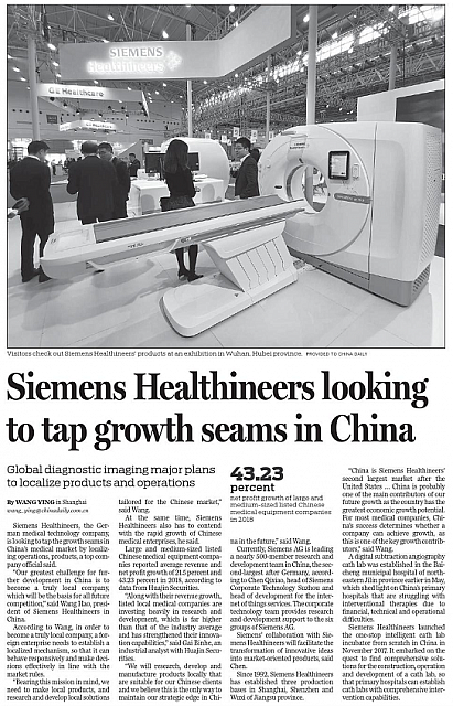 Siemens Healthineers looking to tap growth seams in China