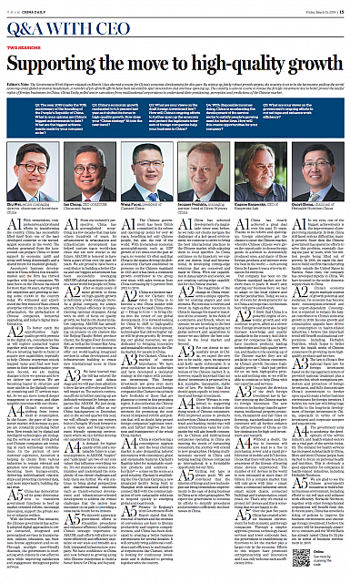 Supporting the move to high-quality growth