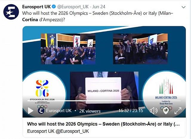 Twitter - Eurosport UK - Who will host