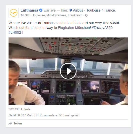 facebook 2016-12-22 06 12 39-Lufthansa - We are live Airbus in Toulouse and about to... Facebook