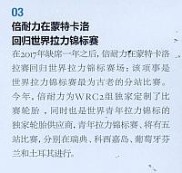 倍耐力在蒙特卡洛回归世界拉力锦标赛
