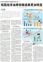 我国经济由降转稳迹象更加明显