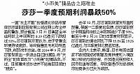 莎莎一季度11