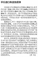05.18.2016 Jiefang Daily 解放日报 平行进口车逆势反弹