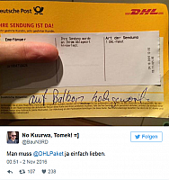 2016-11-02 14 08 57-Mann konnte nicht glauben, was ihm der Paketbote auf den Zustellschein geschrieb