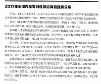 2017全球汽车零部