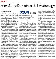 AkzoNobel’s sustainability strategy