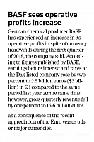BASF sees operative profits increase