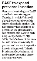BASF to expand presence in nation