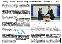 Bayer, Chiesi address respiratory medical needs in China