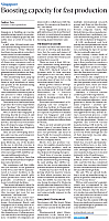 Boosting capacity for fast production