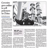 Covestro goes online to sell polymers in China