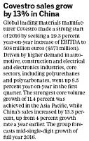 Covestro sales grow by 13 percent in China