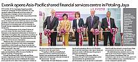 Evonik opens Asia-Pacific shared financial services centre in Petaling Jaya