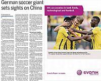 German soccer giant sets sights on China