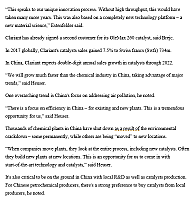 Macro trends in US, China to drive Clariant’s catalysts growth2
