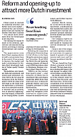 Reform and opening-up to attract more Dutch investment