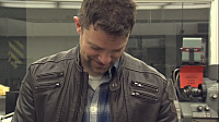 attractive man in airbus video