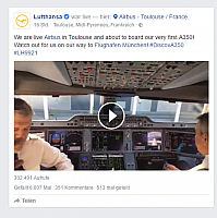 facebook 2016-12-22 06 12 39-Lufthansa - We are live Airbus in Toulouse and about to... Facebook