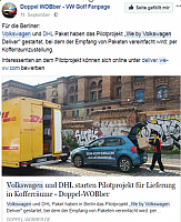 facebook Volkswagen und DHL